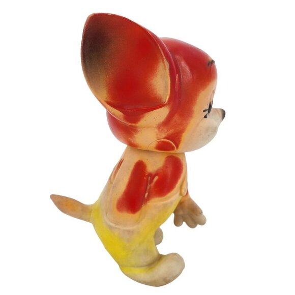 Vintage Tom and Jerry Squeaky Jerry Mouse 9" Kitschy Toy 1960s - Picture 4 of 11